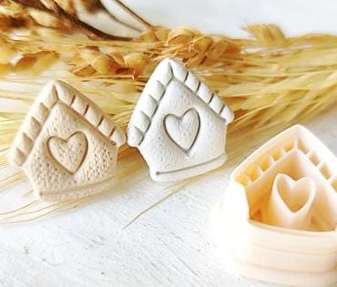 Little House Digital STL File Polymer Clay Cutter, Book Clay Cutter File, Earring clay cutter, Instant Download, STL file for 3D Printer