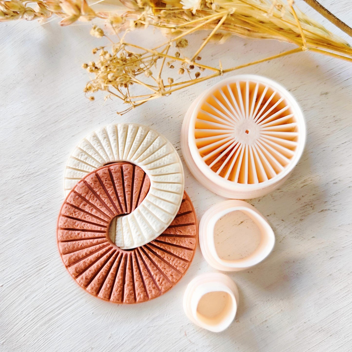 Organic Round Set Digital STL File Polymer Clay Cutter, Clay Cutter File, Earring clay cutter, Instant Download, STL file for 3D Printer