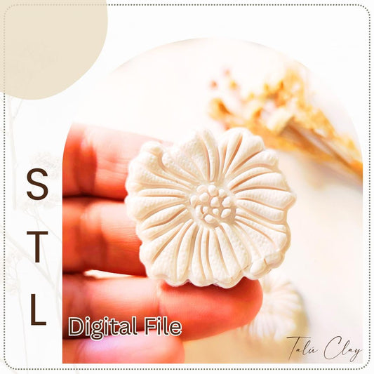 Flower Digital STL File Polymer Clay Cutter, Stl Clay Cutter File, Earring clay cutter,  Instant Download, STL file for 3D Printer