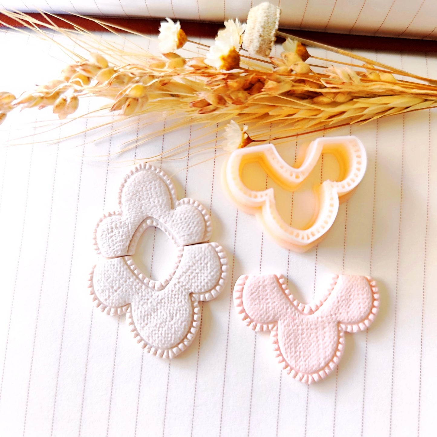 Boho Style Digital STL File Polymer Clay Cutter, Clay Cutter File, Earring clay cutter,  Instant Download, STL file for 3D Printer