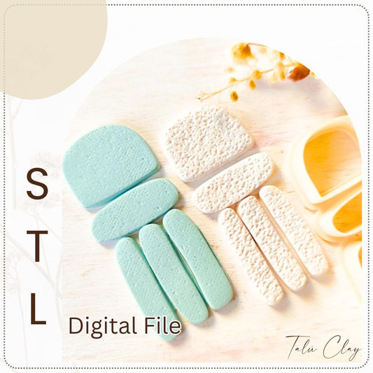 GEOMETRIC Set STL File Polymer Clay Cutter, Clay Cutter File, Earring clay cutter,  Instant Download, STL file for 3D Printer