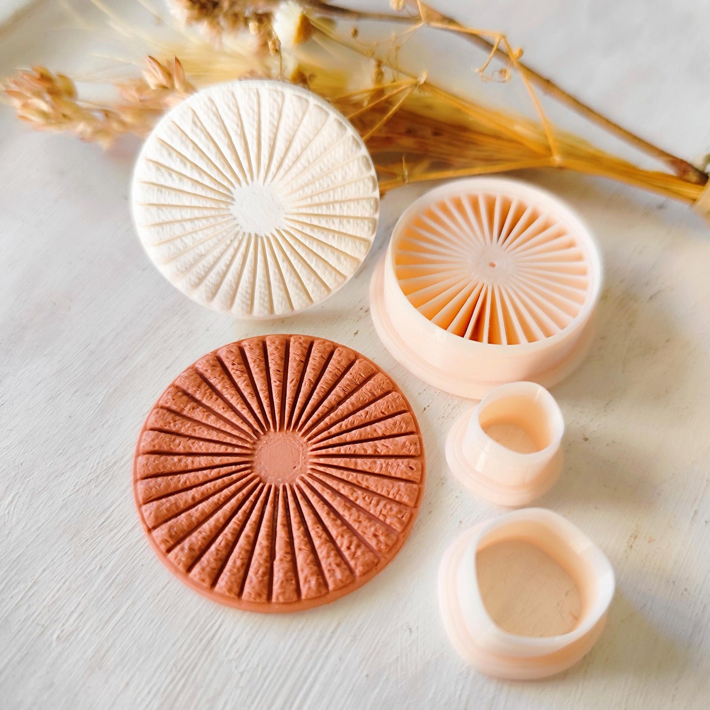 Organic Round Set Digital STL File Polymer Clay Cutter, Clay Cutter File, Earring clay cutter,  Instant Download, STL file for 3D Printer