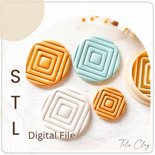 Aztec Circle Digital STL File Polymer Clay Cutter, Clay Cutter File, Earring clay cutter,  Instant Download, STL file for 3D Printer
