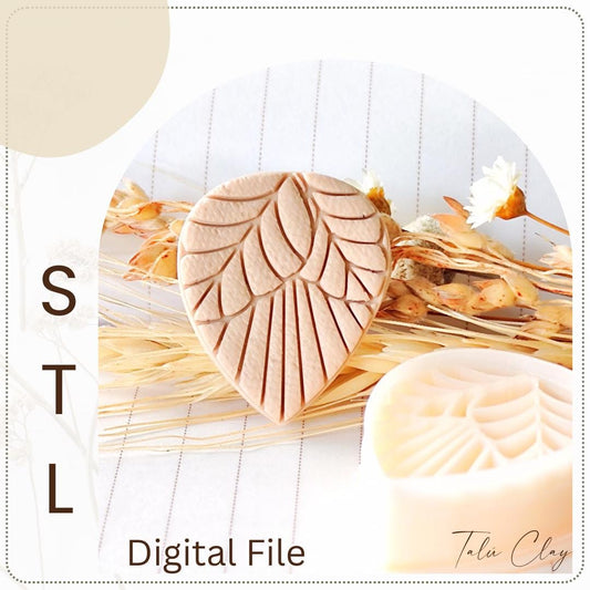 Foliage Digital STL File Polymer Clay Cutter, Stl Clay Cutter File, Earring clay cutter,  Instant Download, STL file for 3D Printer - Leaf