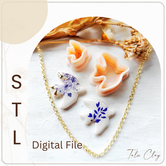 Bird Digital STL File Polymer Clay Cutter, Clay Cutter File, Earring clay cutter,  Instant Download