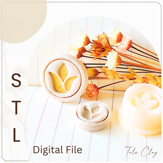 FLORAL EMBOSSING Digital STL File Polymer Clay Cutter, Clay Cutter File