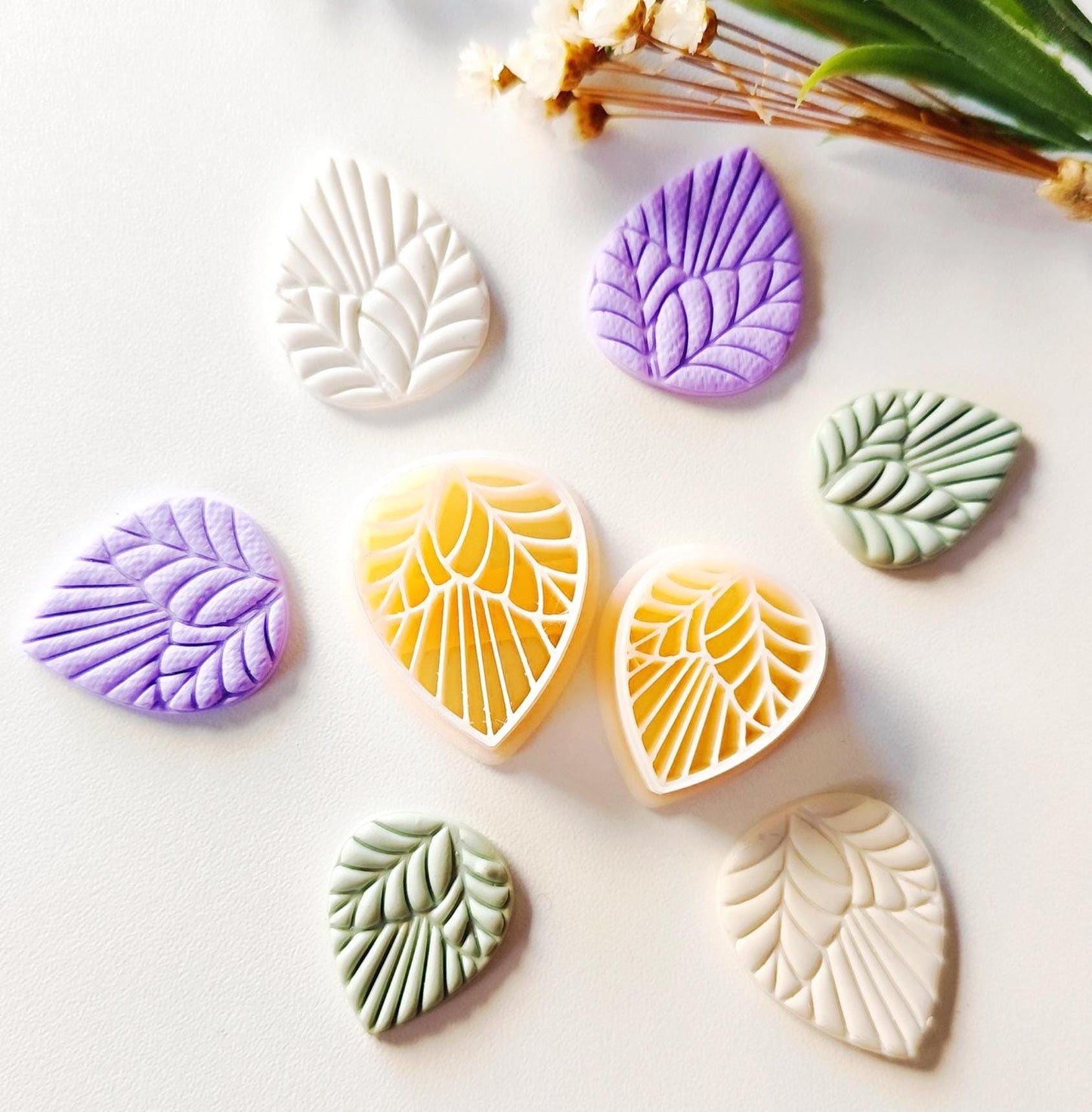Foliage Digital STL File Polymer Clay Cutter, Stl Clay Cutter File, Earring clay cutter,  Instant Download, STL file for 3D Printer - Leaf