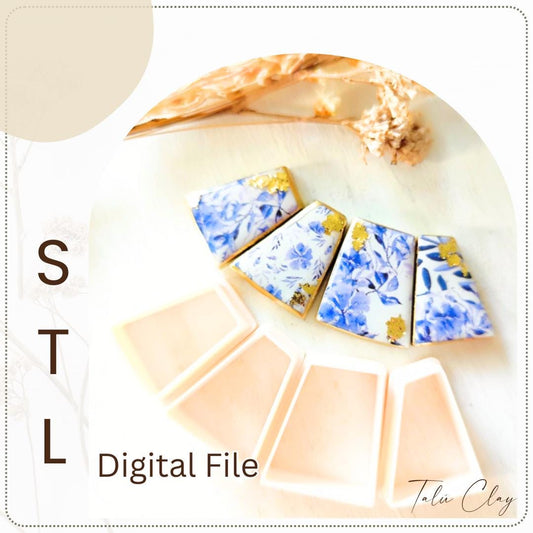 GEOMETRIC Pack STL File Polymer Clay Cutter, Clay Cutter File, Earring clay cutter,  Instant Download, STL file for 3D Printer